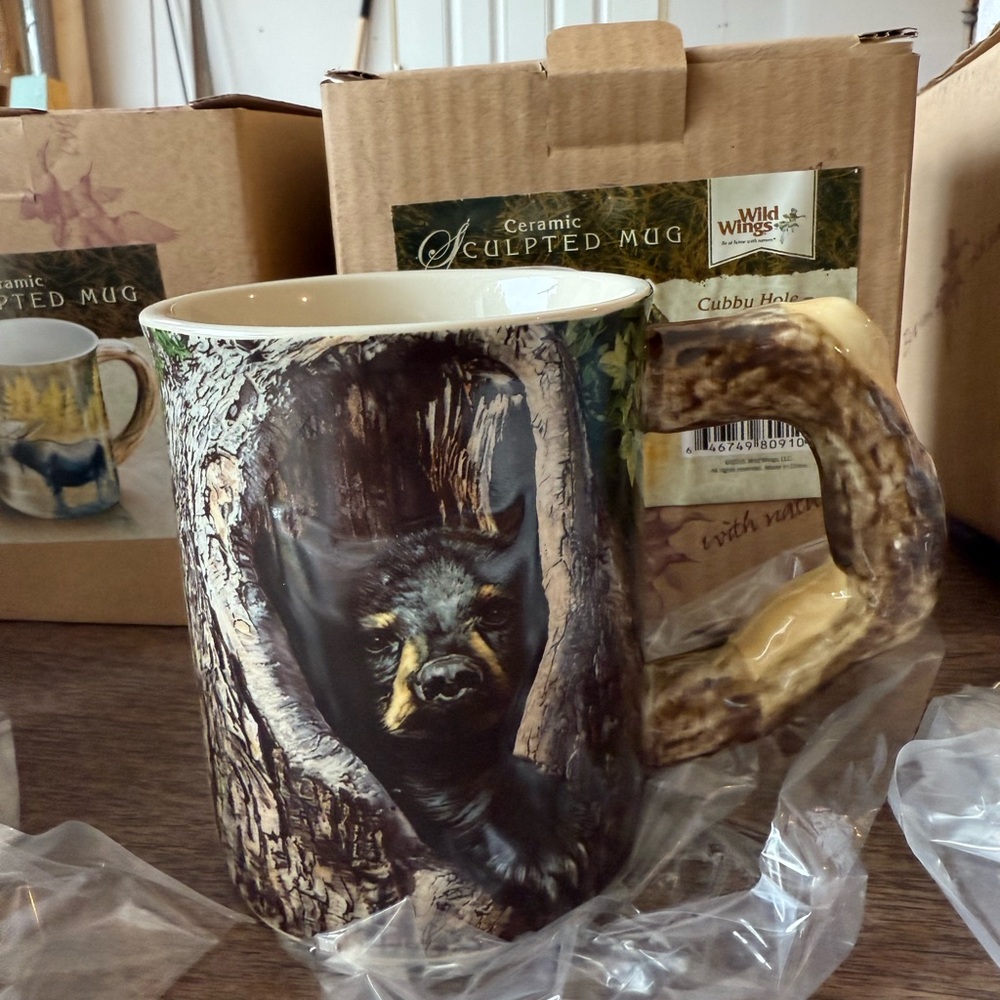 Ceramic Sculpted Mug - Bear Design